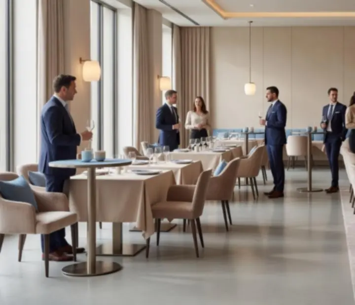 Przestrzeń spotkań biznesowych w restauracji MACHU Catherine