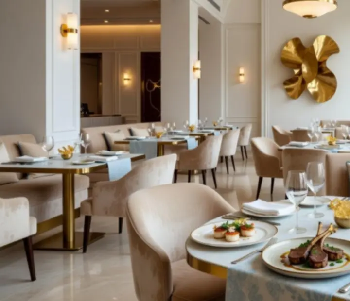 Elegancko zaaranżowany stół w restauracji MACHU Catherine
